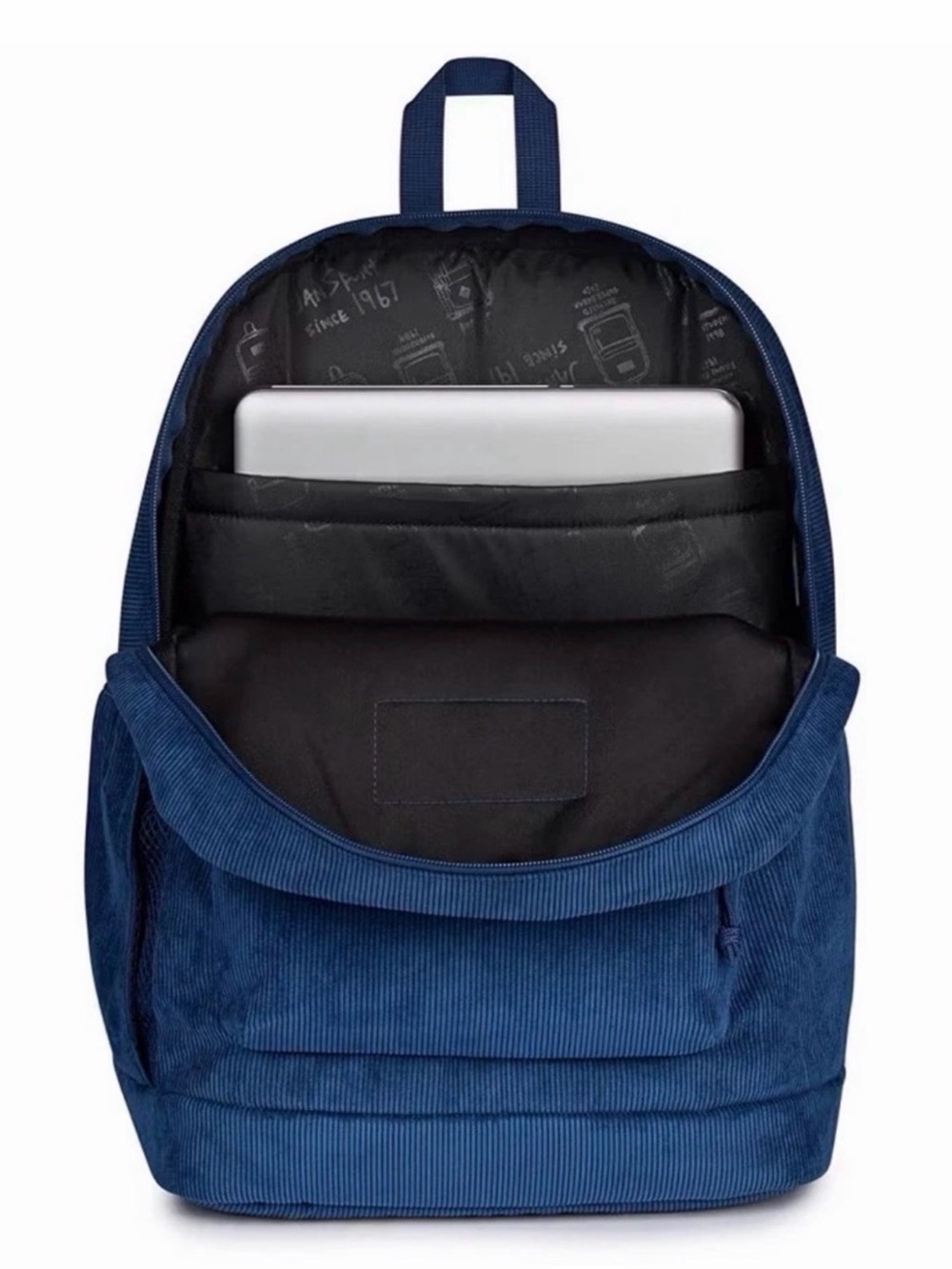 Jansport Navy Corduroy Classic Backpack - Picture 5 of 5
